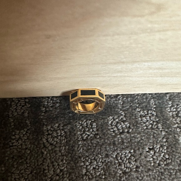 TORY BURCH Rylan Enamel Logo Ring - Picture 1 of 3